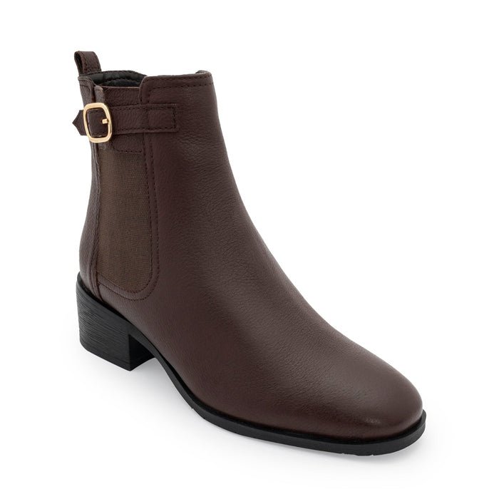 Red Tape burgundy Chelsea boots
